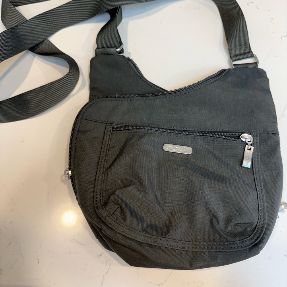 Charcoal Gray Crossbody travel Bag